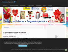 Tablet Screenshot of consegnapalloncini.it
